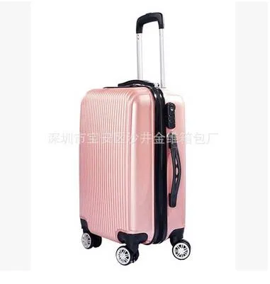 20"24" Carry-on Suitcase with Wheels Unisex Pink Luggage Travel Bag Trolley Bags Children's Suitcases