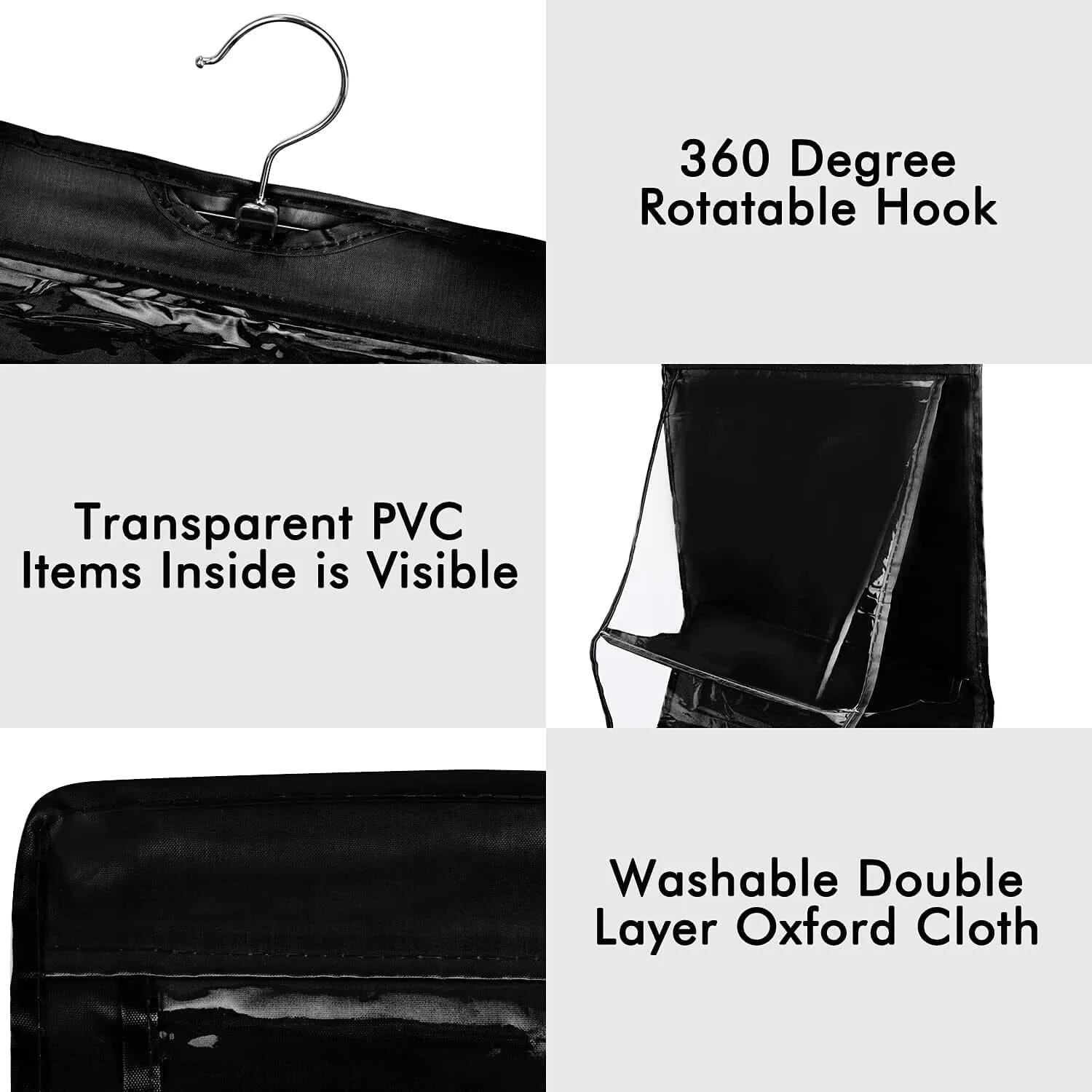 8 Pocket Hanging Purse Organizer Handbag Storage Hanger