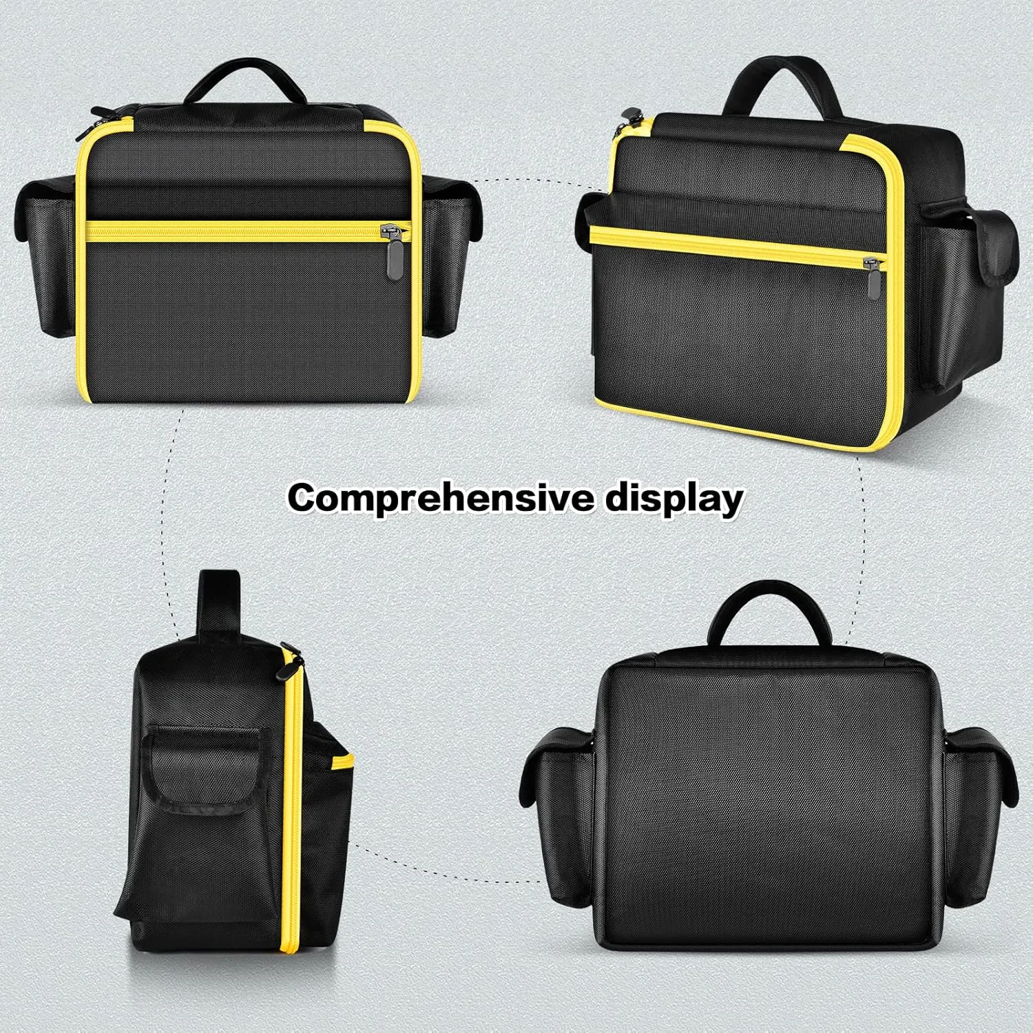 Air Compressor Bag Case Compatible with DEWALT 20V MAX Tire Inflator DCC020IB, Cordless Tools Storage Holder Organizer with Pocket for Battery Pack and Charging Kit (Box Only)