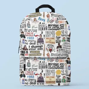 All-Over Print Backpack - Stranger Doodle