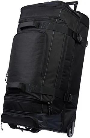 Amazonbasics Ripstop Wheeled Duffel - 35-Inch, Black