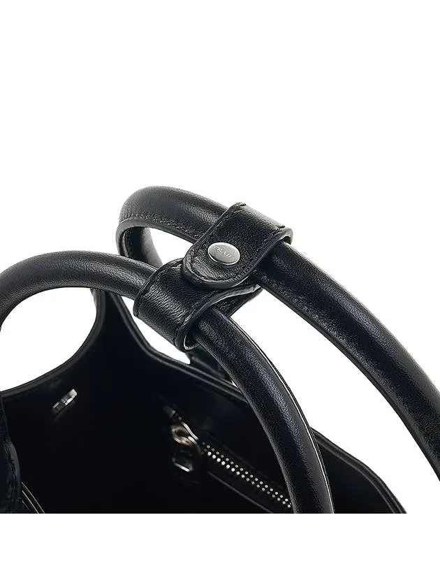 Antique Nappa Leather Mini Tote Bag Black