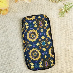 Bank Document Organizer - Blue Suzani