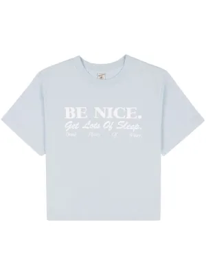Be Nice cropped cotton T-shirt