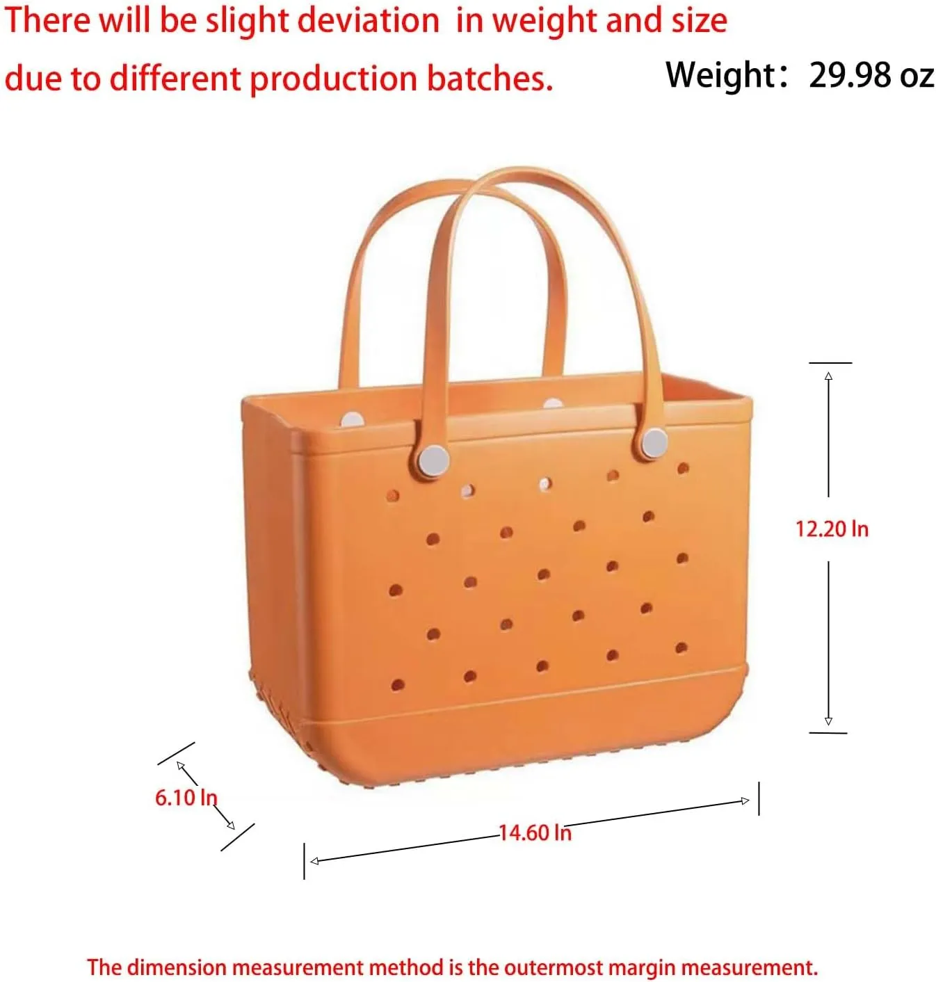 Beach Bag Rubber Tote Bag - Waterproof and Sandproof Tote Bags Outdoor Portable Handbag for Sports