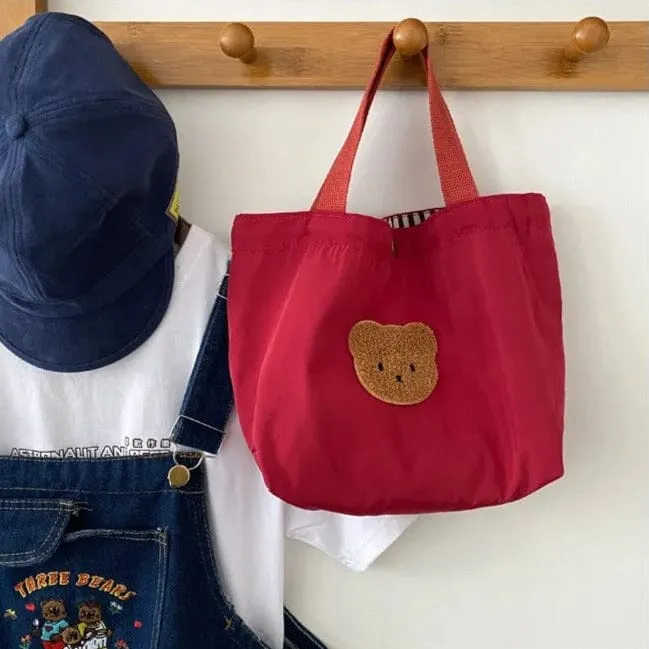Bear-y Cute Embroidered Tote Bags