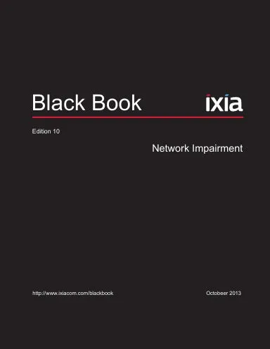 Black Book, Network Impairment, Ed. 10, Paperback, Color
