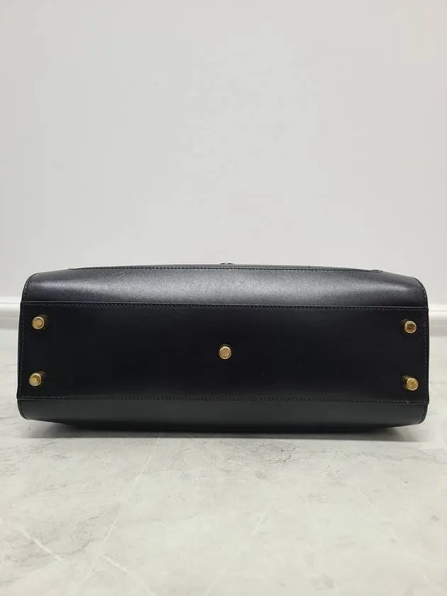Black Jackie 1961 Leather Medium Tote Bag