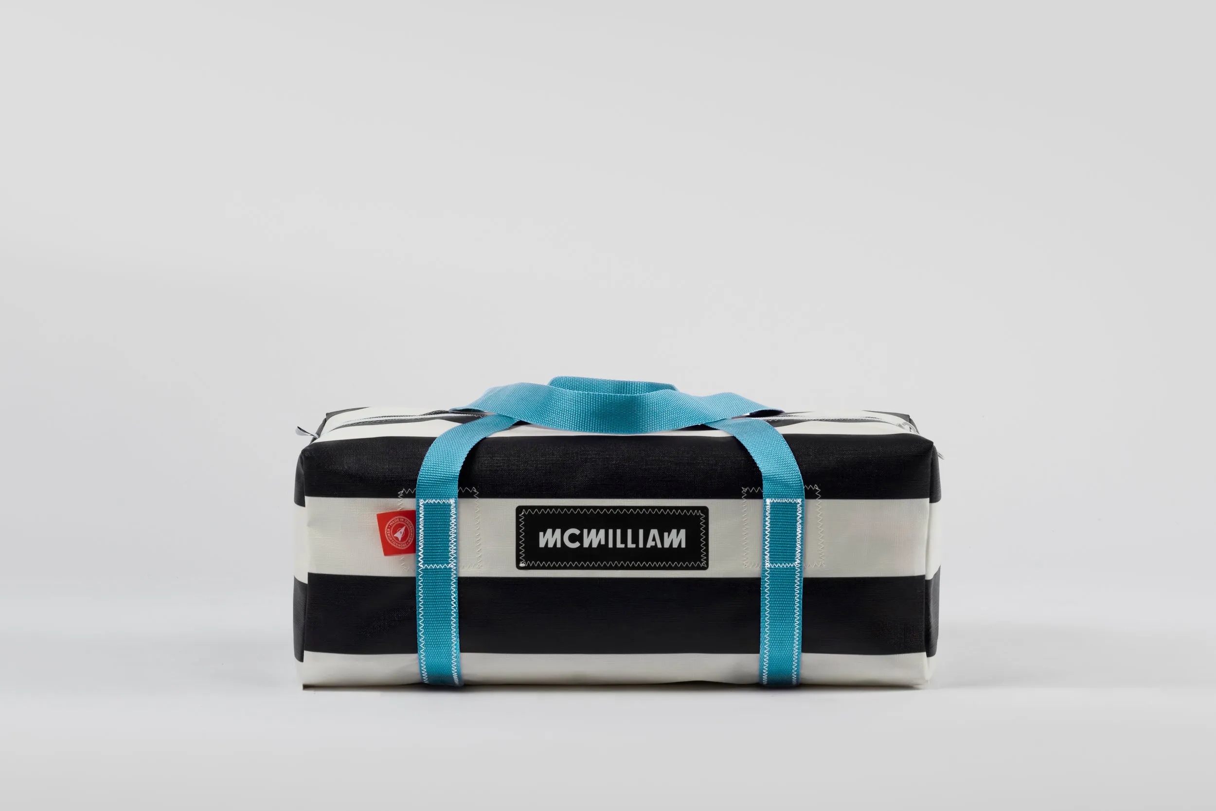 Black Medium Holdall (42L) - Classic Stripe
