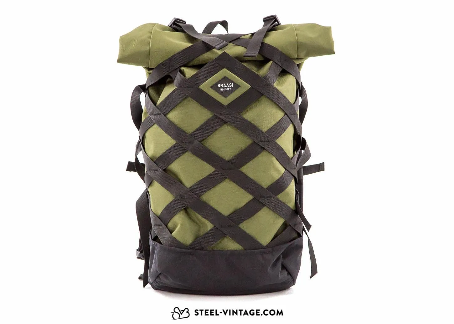 Braasi Industry Wicker Rolltop Backpack