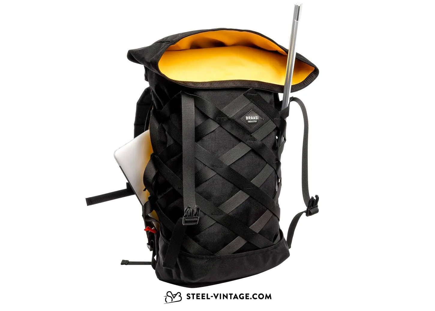 Braasi Industry Wicker Rolltop Backpack