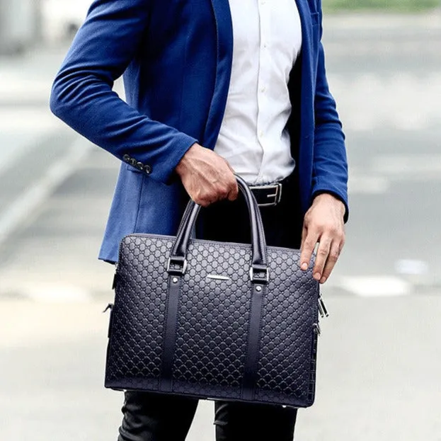 Brain Leather Laptop Bag For Men