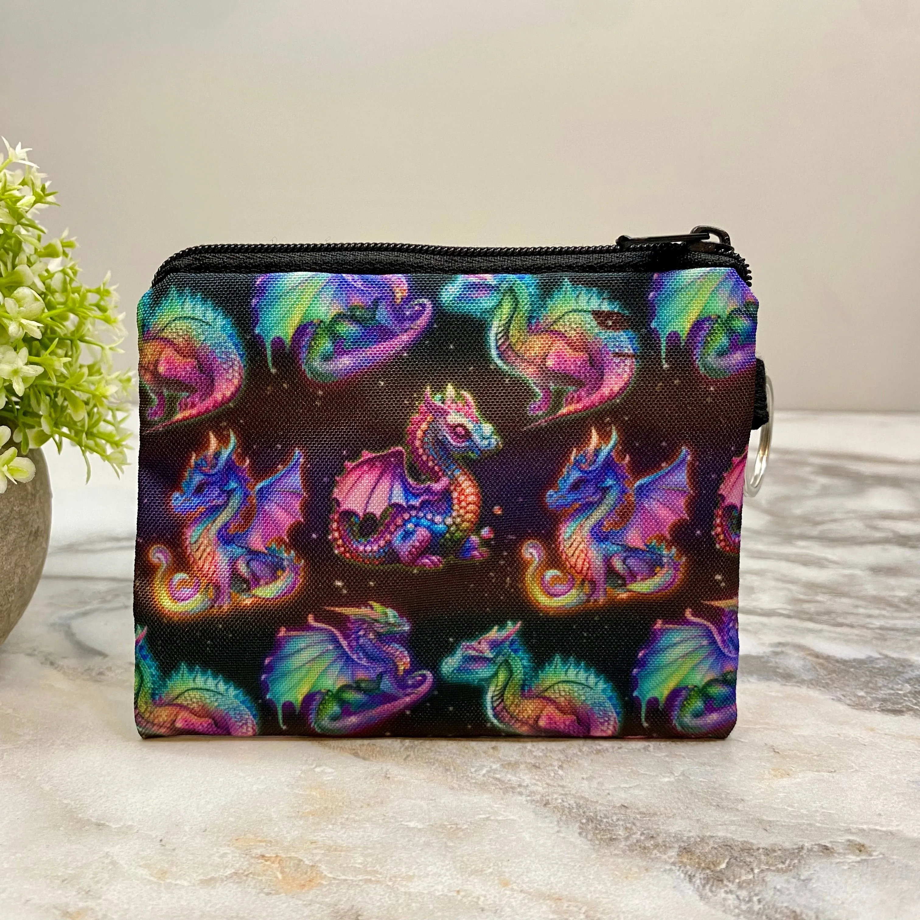 Bundled Set - Mini Backpack, Pouch, & Mini Pouch - Dragon Rainbow