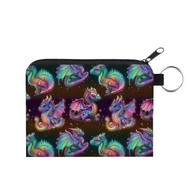 Bundled Set - Mini Backpack, Pouch, & Mini Pouch - Dragon Rainbow