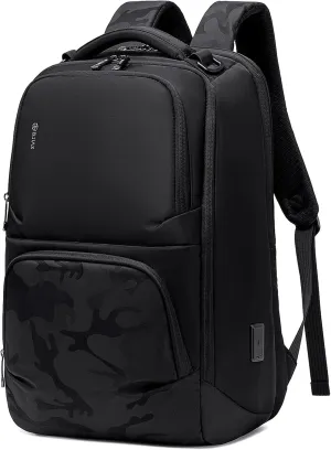 Business Backpack for Men, High Tech Laptop Backpack with USB Charging Port and Ergonomic Design, 40L Waterproof Travel Work College Commuter Backpack Fits 17.3 Inch Tablet, Notebook