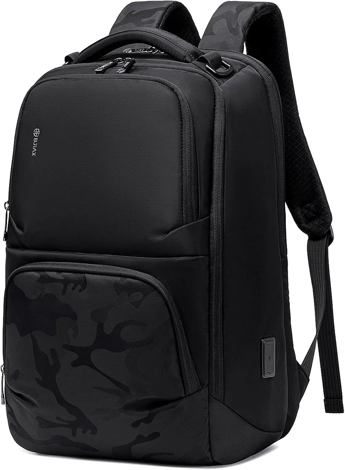 Business Backpack for Men, High Tech Laptop Backpack with USB Charging Port and Ergonomic Design, 40L Waterproof Travel Work College Commuter Backpack Fits 17.3 Inch Tablet, Notebook
