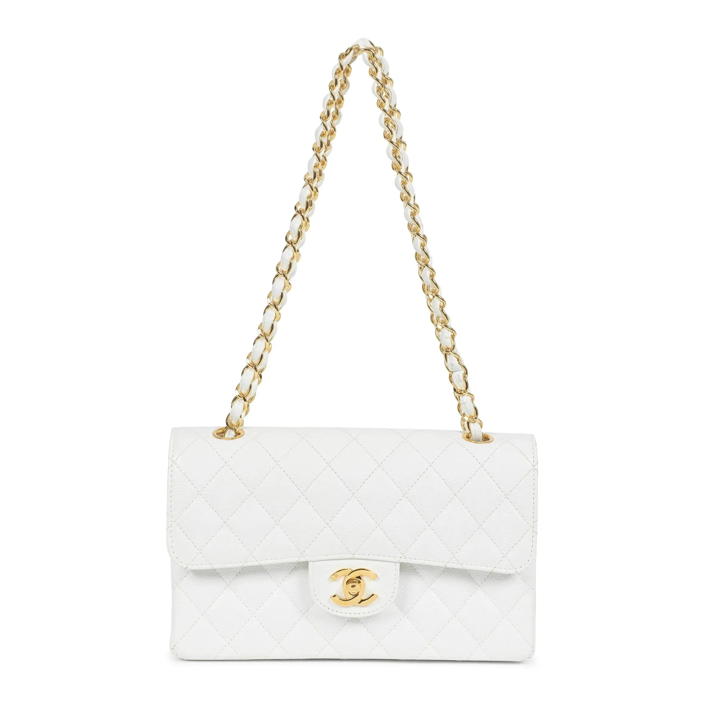 CHANEL CAVIAR QUILTED SMALL CLASSIC DOUBLE FLAP BAG