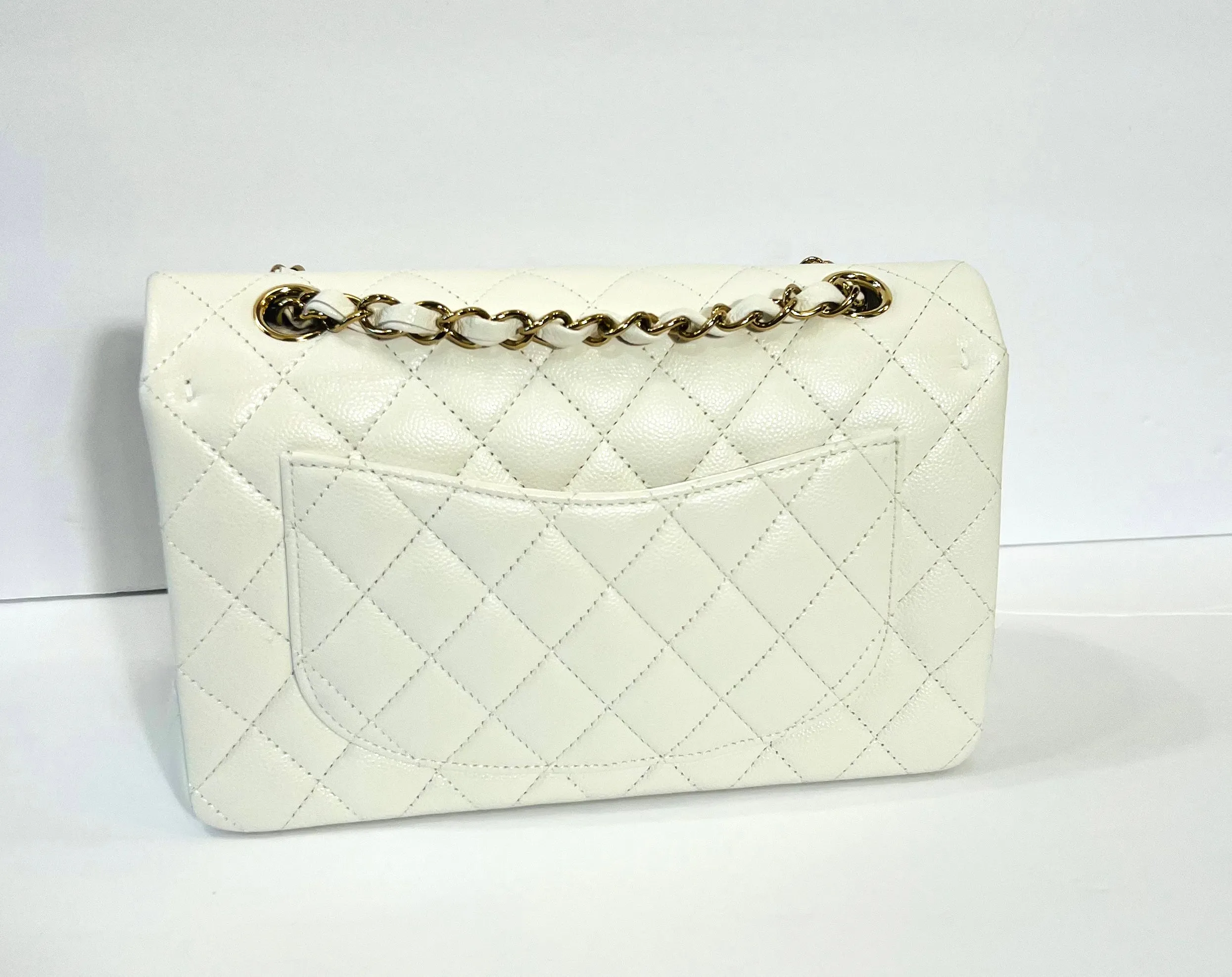 CHANEL CAVIAR QUILTED SMALL CLASSIC DOUBLE FLAP BAG