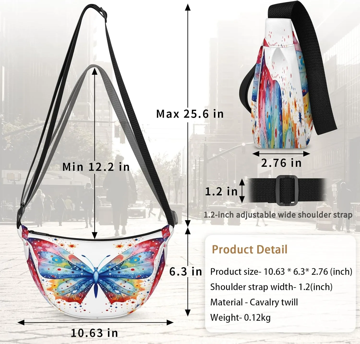 Crescent Crossbody Bag for Women Men, Lightweight Small Sling Hobos Dumpling Bag Crescent Purse, Crescent Moon Bags