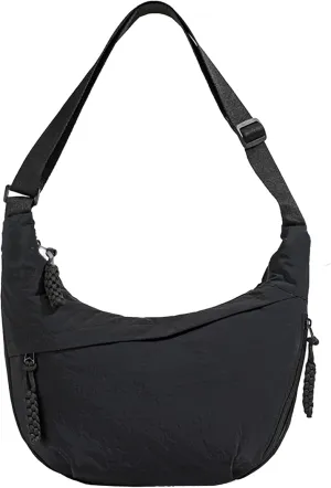 Crescent Shoulder Bag Nylon Crossbody Bag for Women Nylon Hobo Bags Slouchy Sling Purse Dumpling Bags