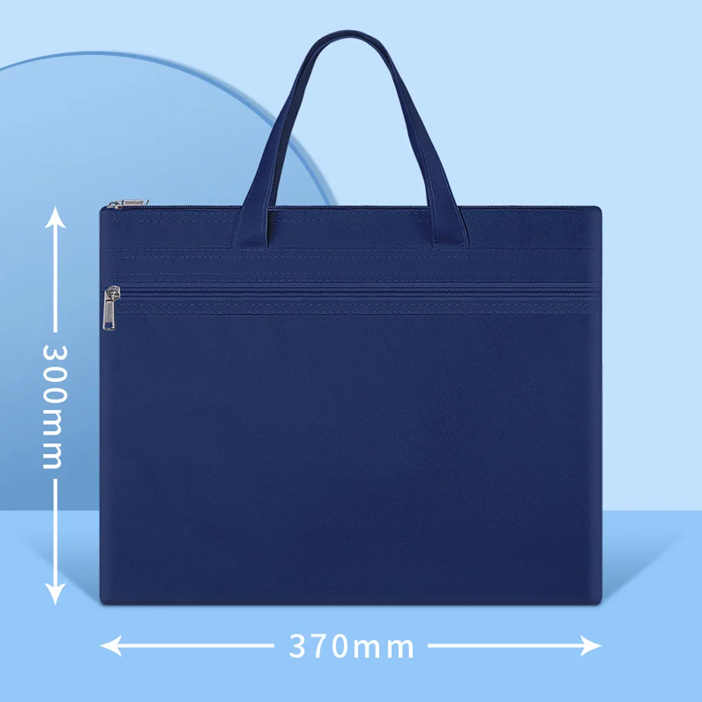 Customized logo document bag, canvas storage bag, student school
