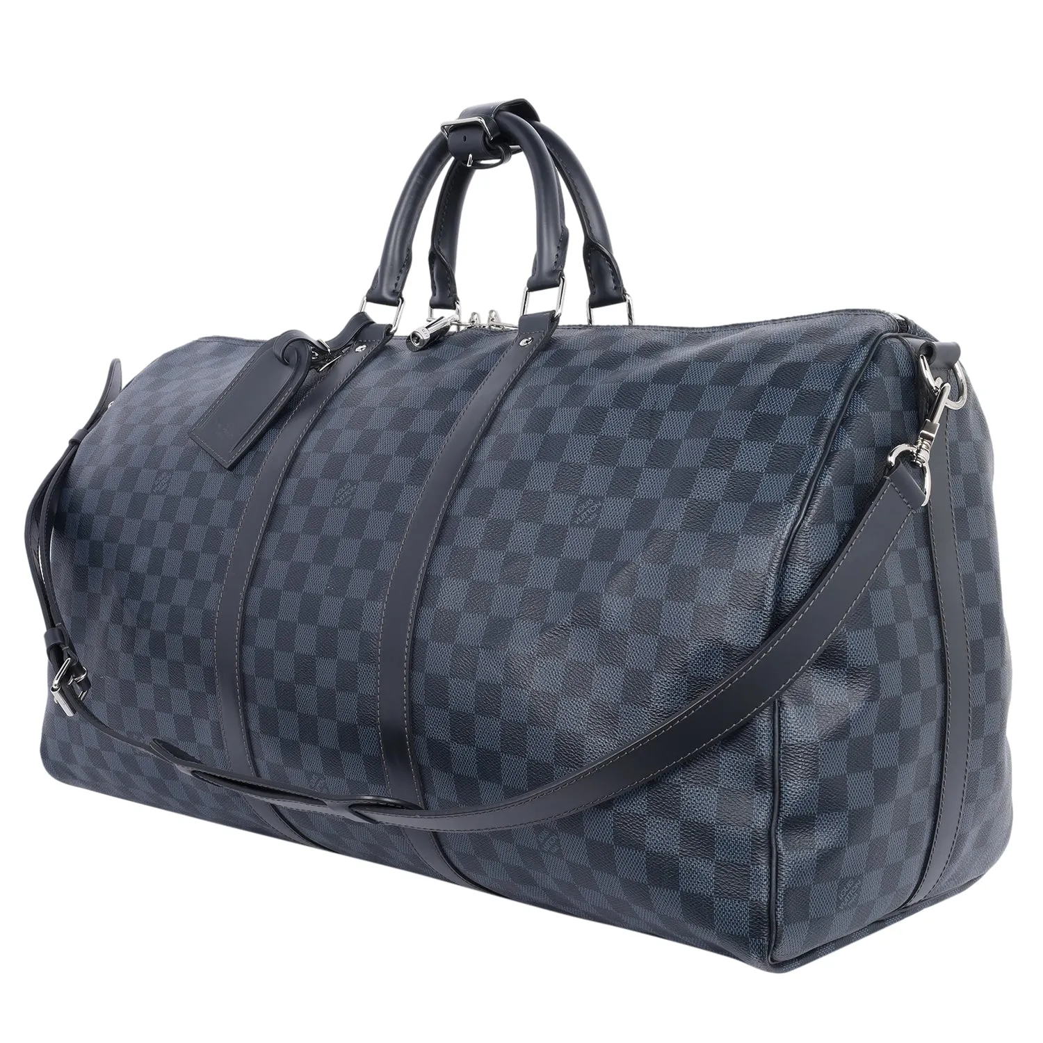 Damier Graphite Blue Cobalt Keepall Bandoulière 55 Travel Bag