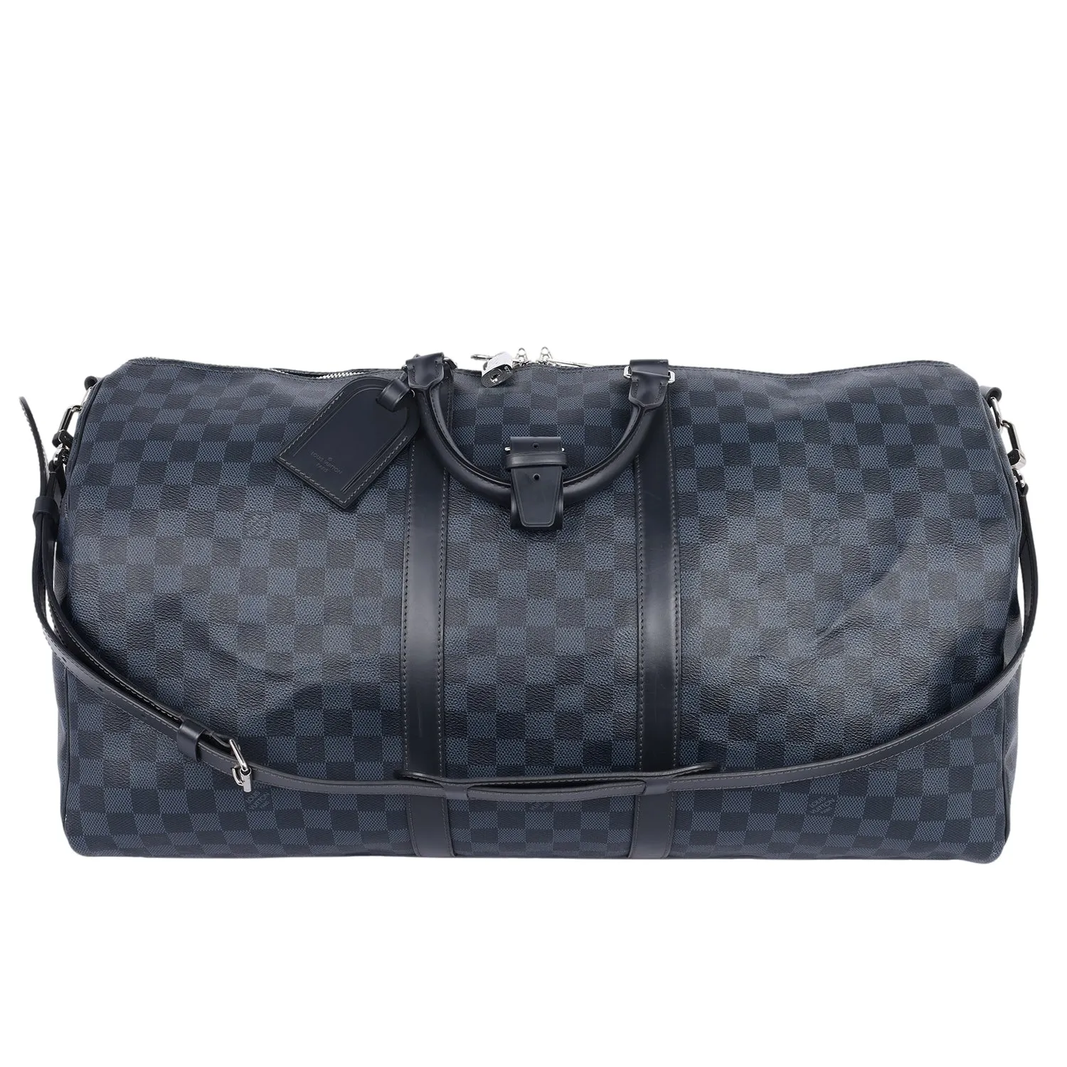 Damier Graphite Blue Cobalt Keepall Bandoulière 55 Travel Bag