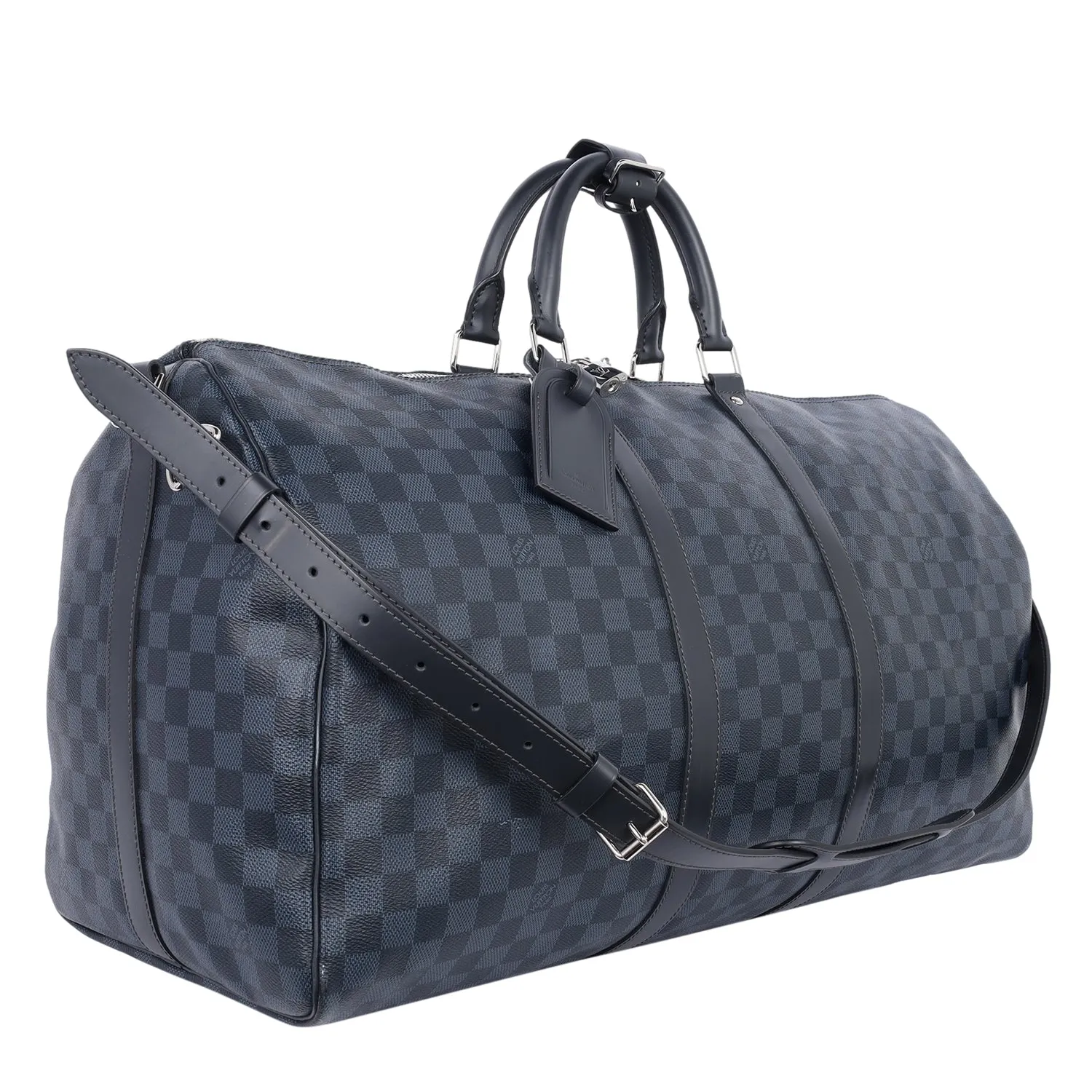 Damier Graphite Blue Cobalt Keepall Bandoulière 55 Travel Bag