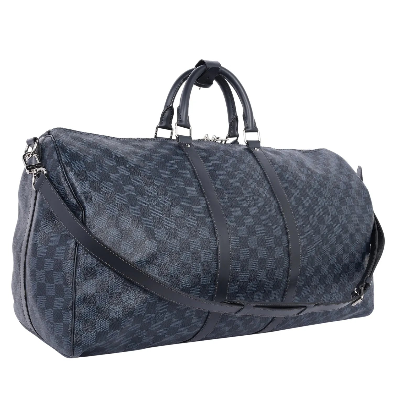 Damier Graphite Blue Cobalt Keepall Bandoulière 55 Travel Bag