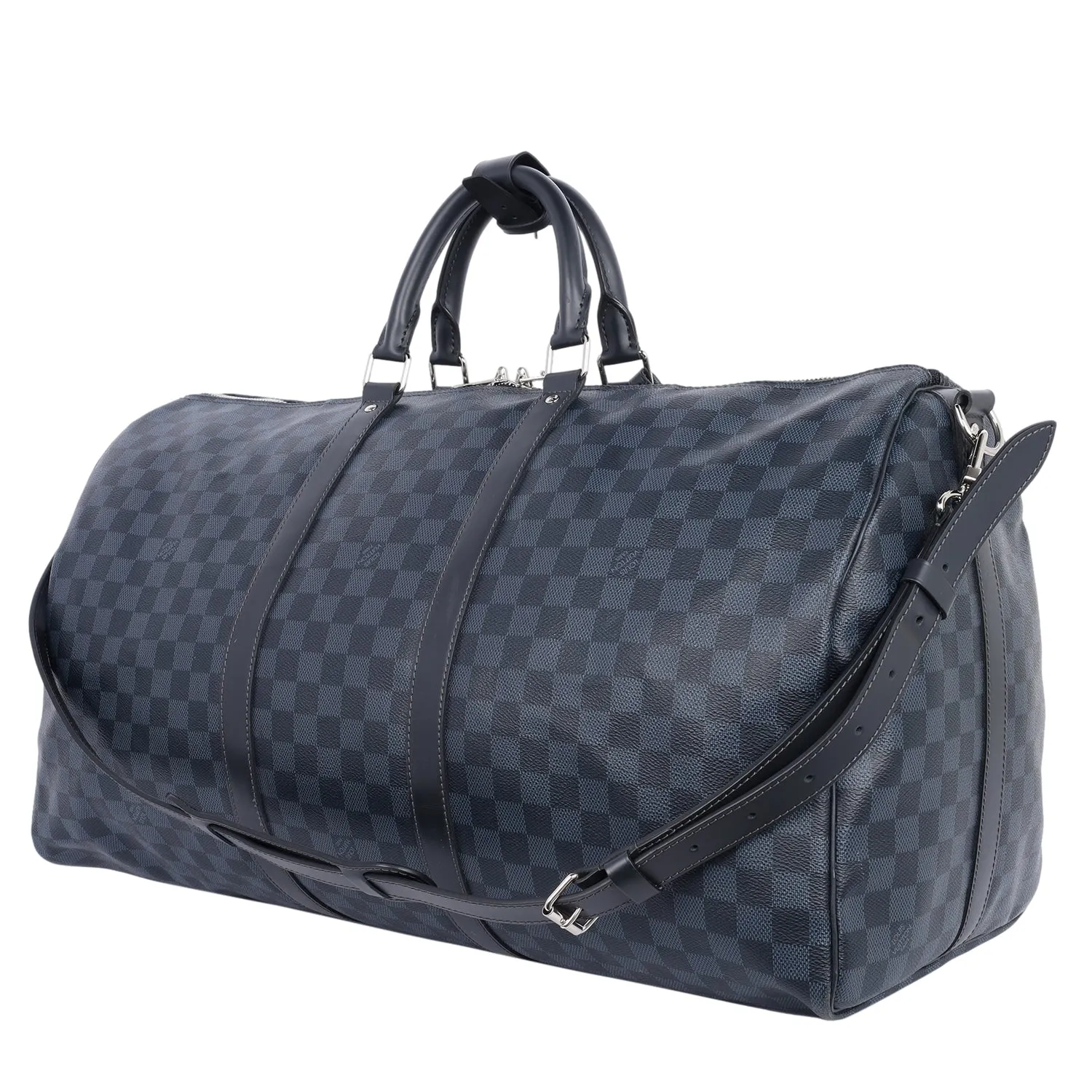 Damier Graphite Blue Cobalt Keepall Bandoulière 55 Travel Bag