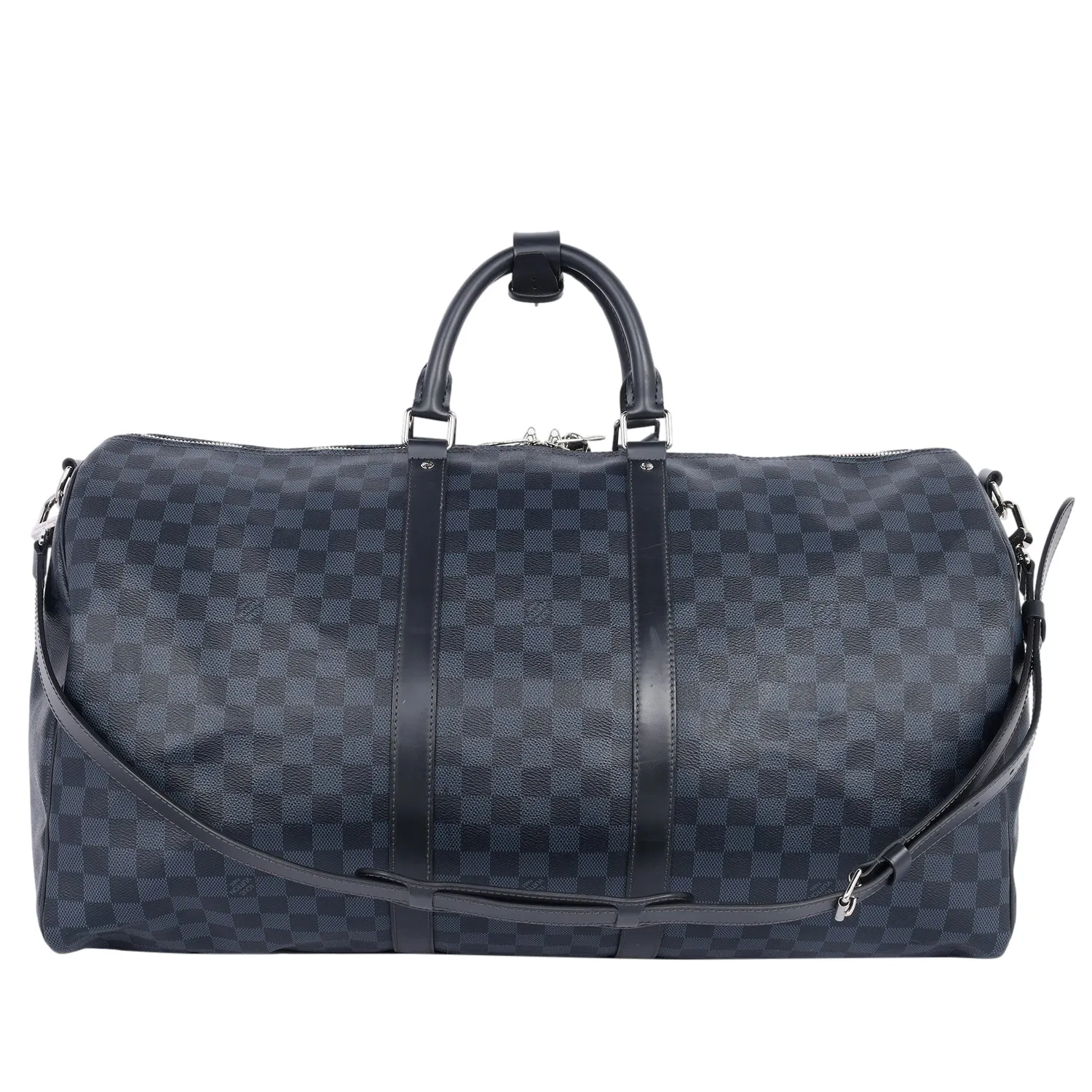Damier Graphite Blue Cobalt Keepall Bandoulière 55 Travel Bag