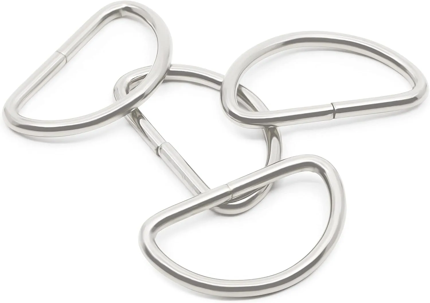 Dritz 1-1/2", 4 pc D Rings, 1-1/2-Inch, Nickel 4 Count