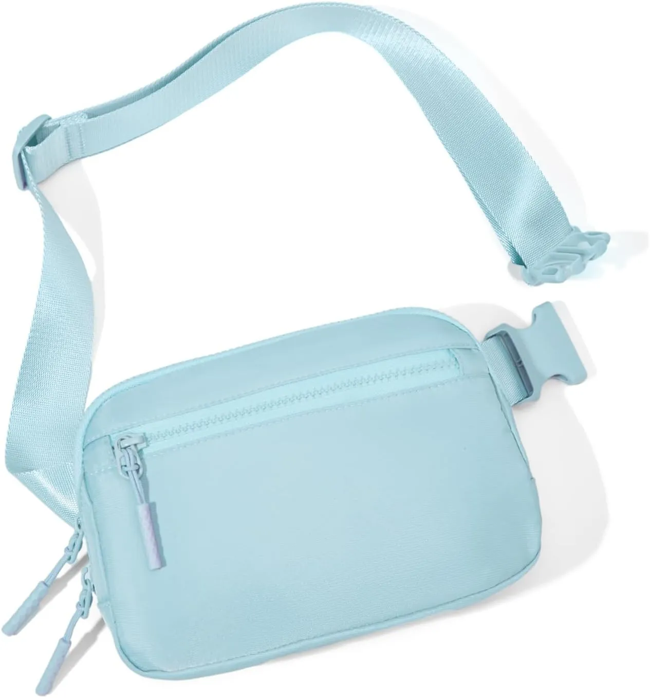 Fanny Pack Crossbody Bags for Women Fashion Waist Packs Everywhere Belt Bag with 3 Pockets Gifts for Women Trend Stuff Birthday Gifts for Her (Icing Blue)