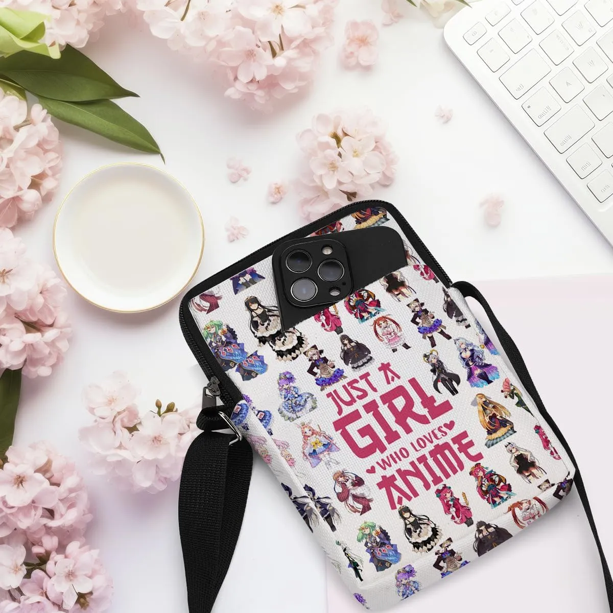 Fantasy Novel Cross Body Bag Magic Mouse Wizard Stuff Phone Bag Book Lovers Gifts Preppy Anime Shoulder Bag
