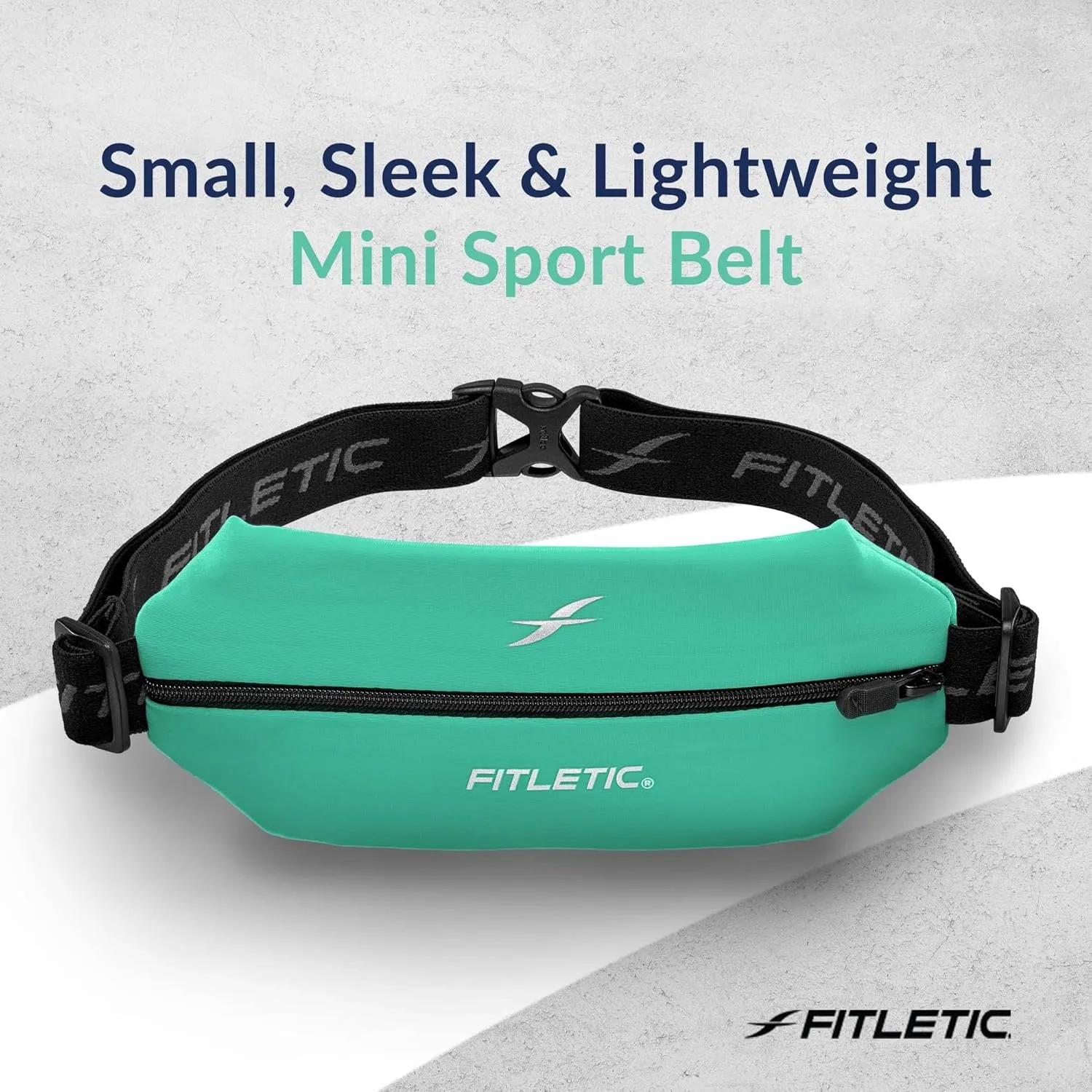 Fitletic Active Lifestyle Fanny Pack & Mini Sports Running Belt For Men & Women  Lightweight, Low Profile & Sleek Design  Ultra-Soft Expandable Lycra Pouch - Fits All Phones  Inner Organizer Pocket