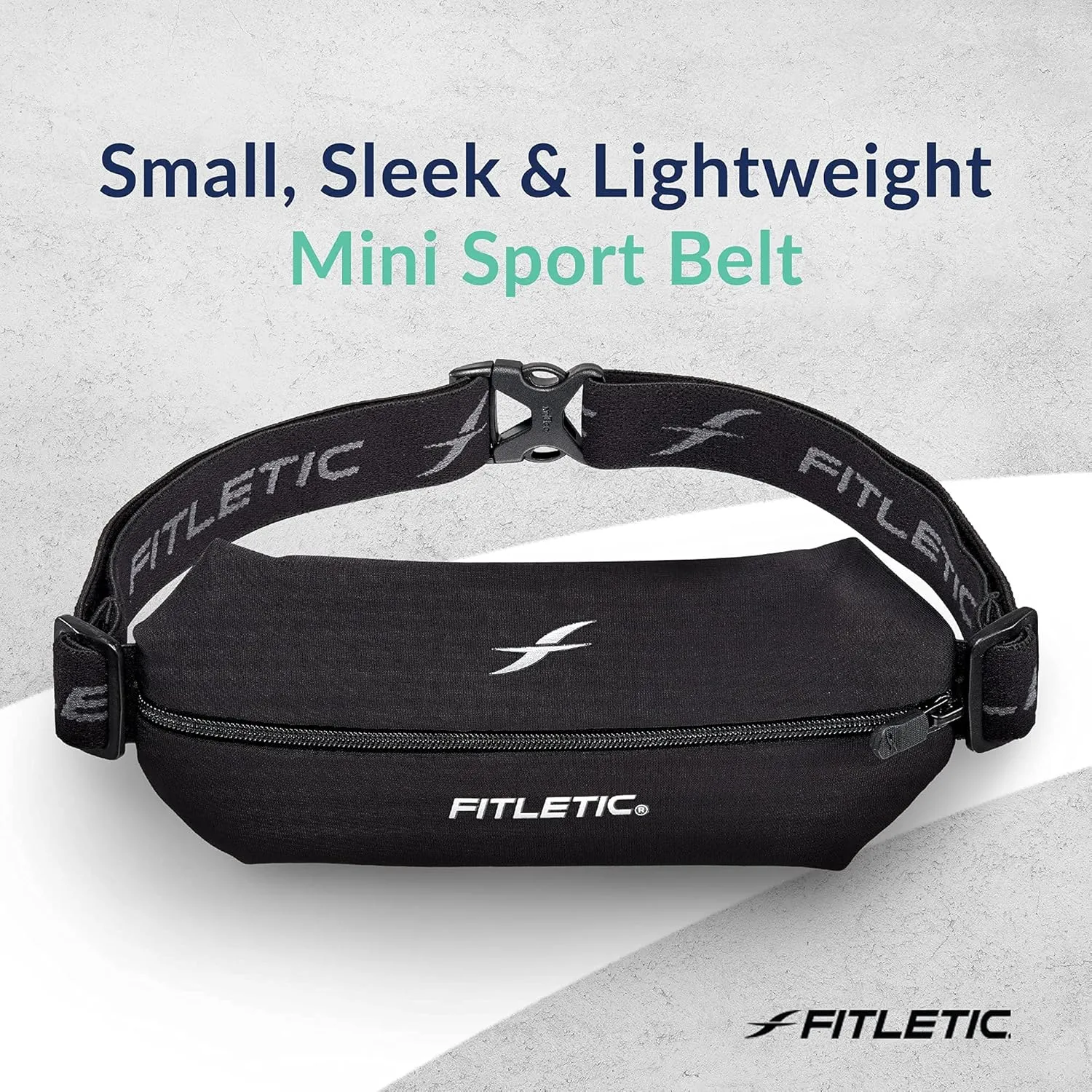 Fitletic Active Lifestyle Fanny Pack & Mini Sports Running Belt For Men & Women  Lightweight, Low Profile & Sleek Design  Ultra-Soft Expandable Lycra Pouch - Fits All Phones  Inner Organizer Pocket