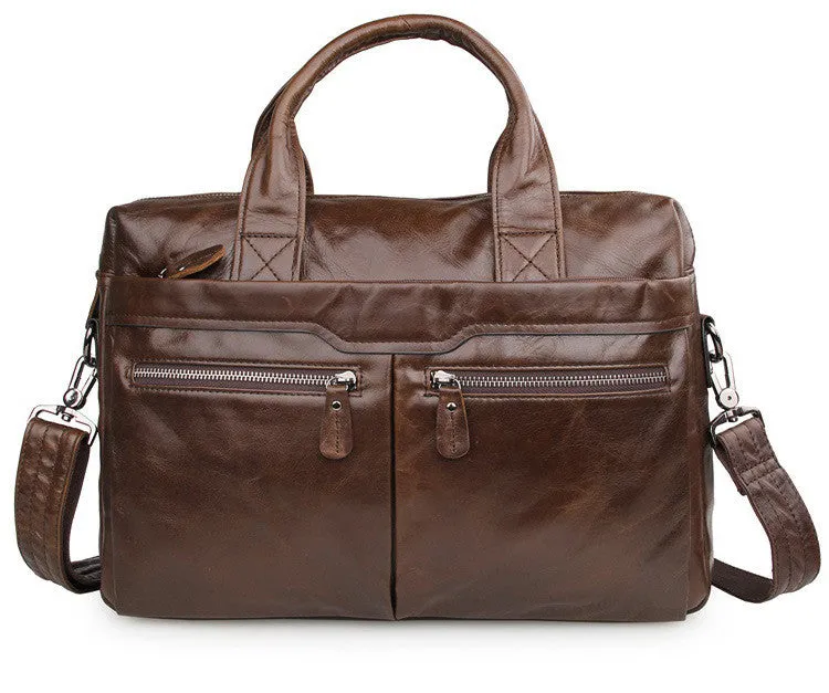 Genuine Leather Men's Shoulder Crossbody Bag