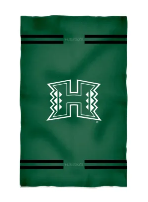 Hawaii Rainbow Warriors Green Beach Bath Towel by Vive La Fete