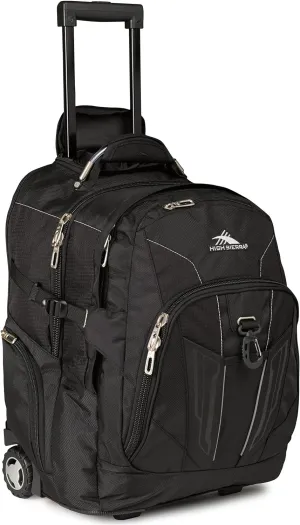 High Sierra XBT - Business Rolling Backpack, Black, One Size