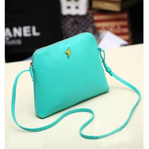Hot Korean Women Candy Tote Handbag PU Leather Shoulder bag Cross Messenger