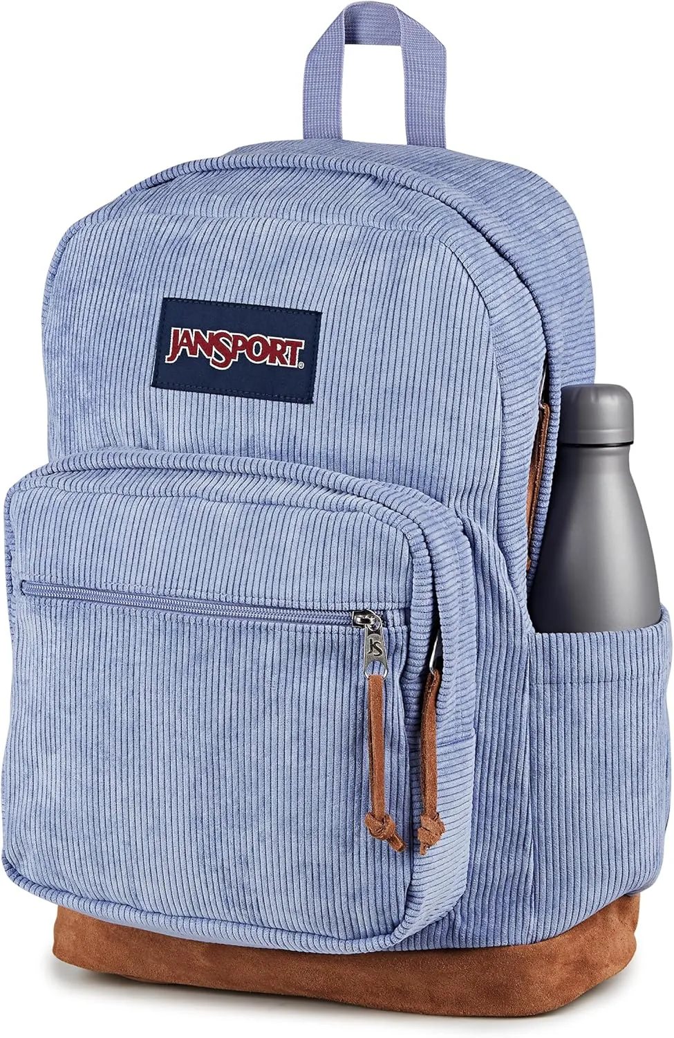 JanSport Right Pack Expressions Backpack  Main Compartment, 15-inch Padded Laptop Compartment, Side Water Bottle Pocket, Utility Pocket with Zippered Rain Flap, Lavender Ash Corduroy