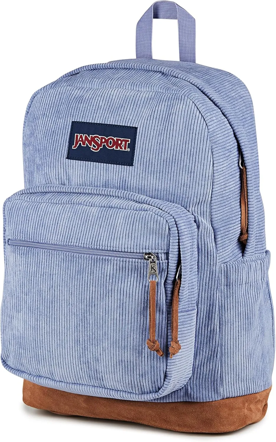 JanSport Right Pack Expressions Backpack  Main Compartment, 15-inch Padded Laptop Compartment, Side Water Bottle Pocket, Utility Pocket with Zippered Rain Flap, Lavender Ash Corduroy