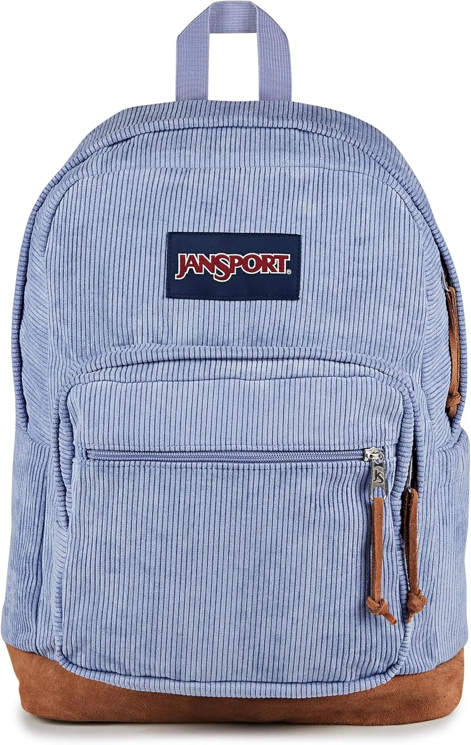 JanSport Right Pack Expressions Backpack  Main Compartment, 15-inch Padded Laptop Compartment, Side Water Bottle Pocket, Utility Pocket with Zippered Rain Flap, Lavender Ash Corduroy