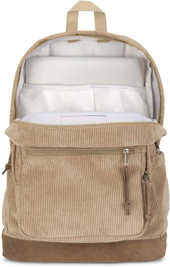 JanSport Right Pack Expressions Backpack - Travel, Work, or Laptop Bag - Curry Corduroy
