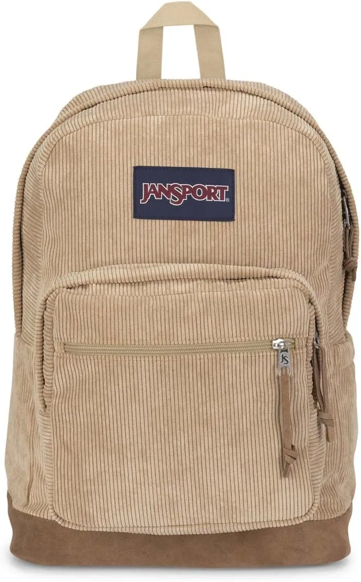 JanSport Right Pack Expressions Backpack - Travel, Work, or Laptop Bag - Curry Corduroy