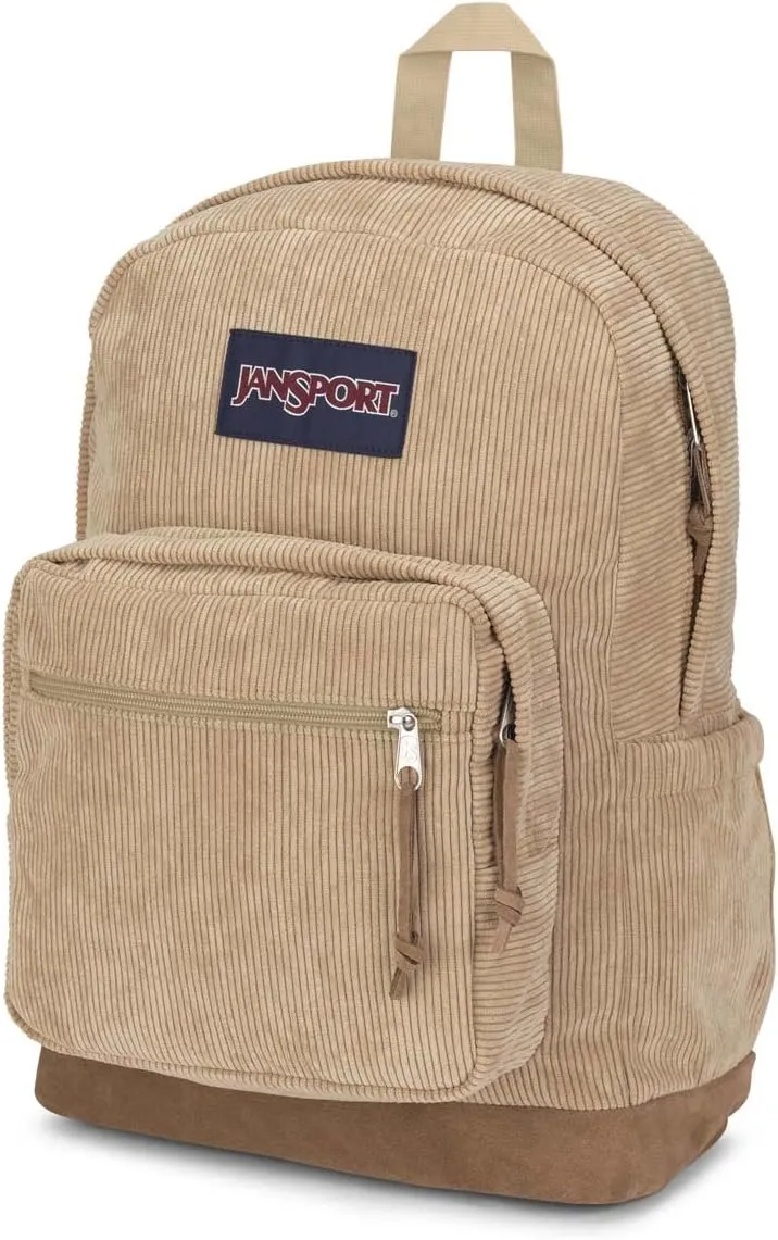 JanSport Right Pack Expressions Backpack - Travel, Work, or Laptop Bag - Curry Corduroy