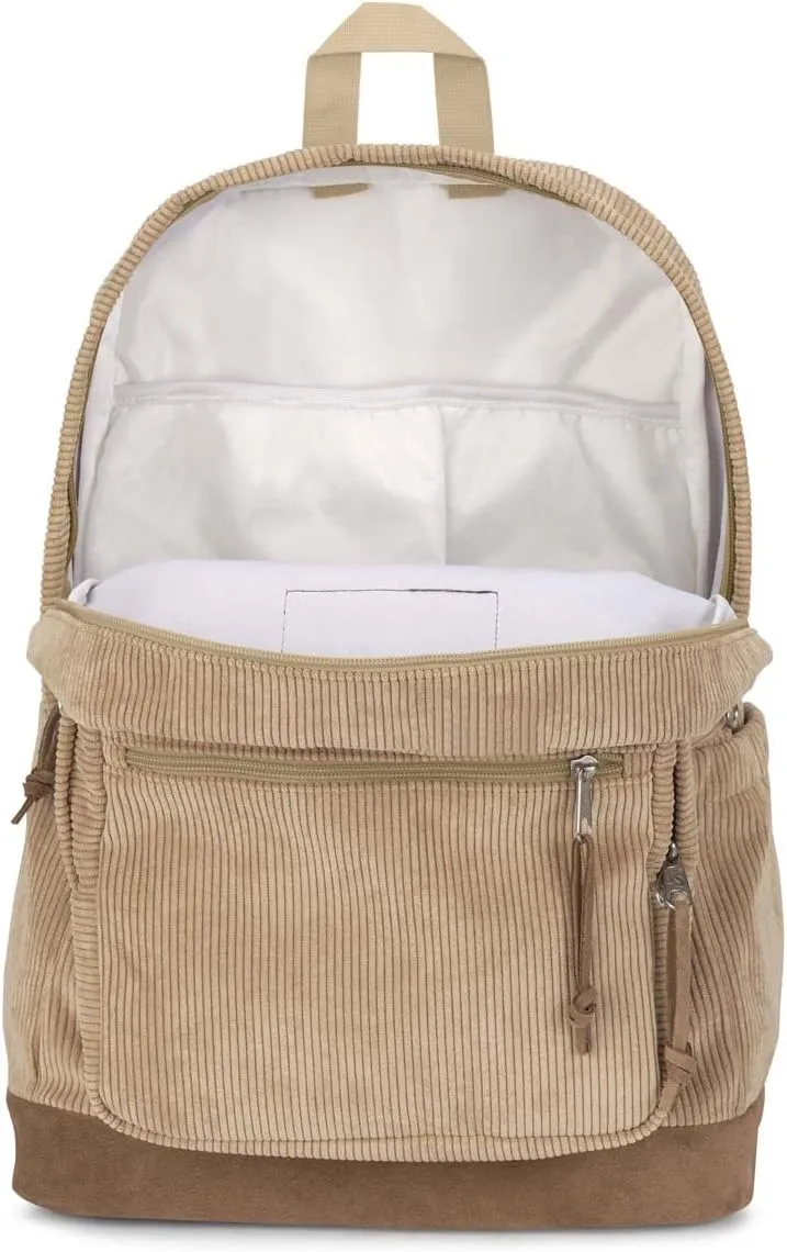 JanSport Right Pack Expressions Backpack - Travel, Work, or Laptop Bag - Curry Corduroy