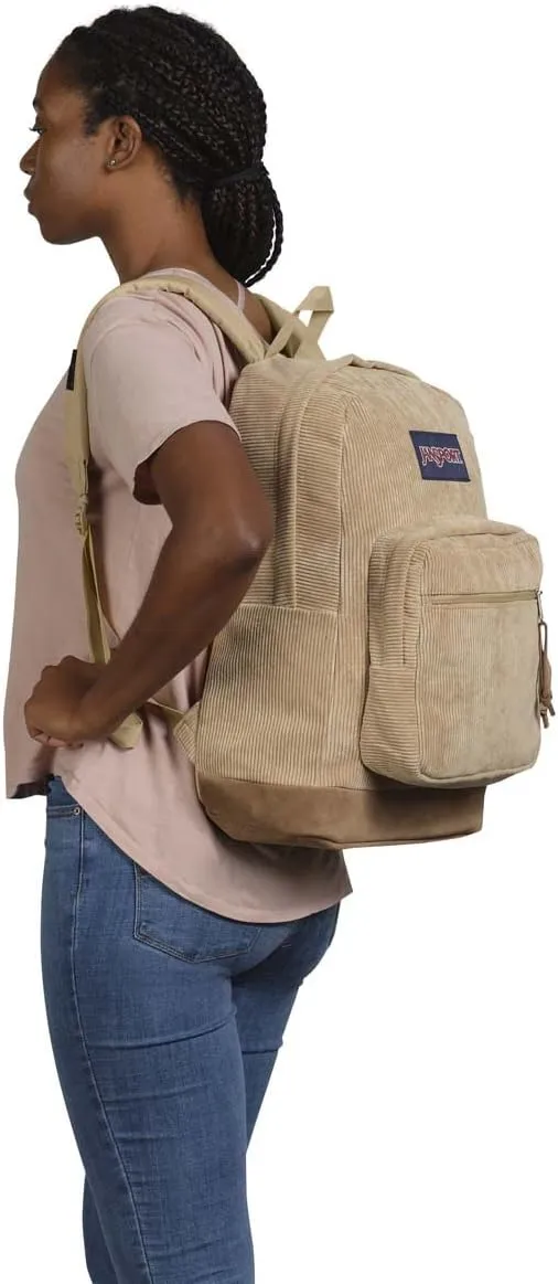 JanSport Right Pack Expressions Backpack - Travel, Work, or Laptop Bag - Curry Corduroy