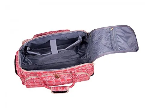 Jenni Chan Hanover 20" Wheeled Carry All Travel Duffel (Coral)