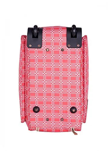 Jenni Chan Hanover 20" Wheeled Carry All Travel Duffel (Coral)